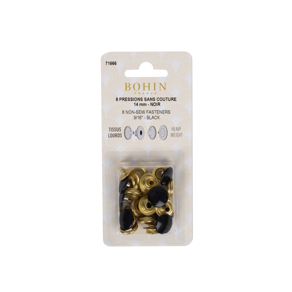 Recharge de boutons pression pour tissus lourds sans couture