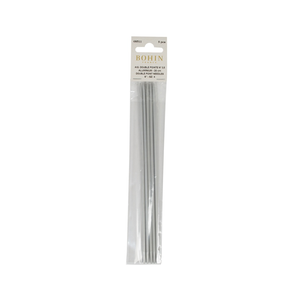 Aiguilles à tricoter double pointe en aluminium - BL19 19 cm