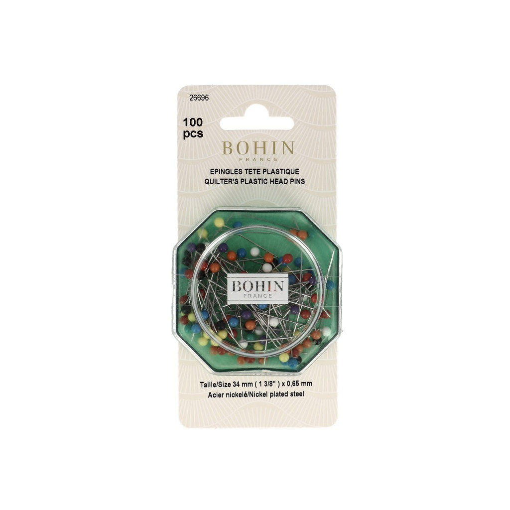 Epingles à tête plastique "ronde"