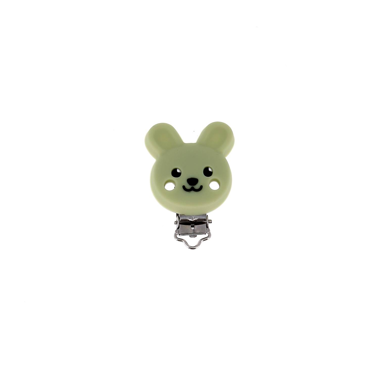 Attache tétine silicone lapin
