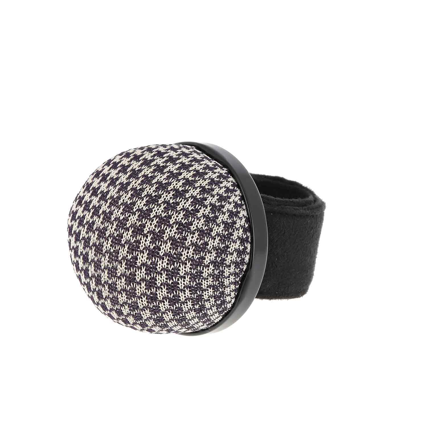 Bracelet pelote motif "pied de poule"