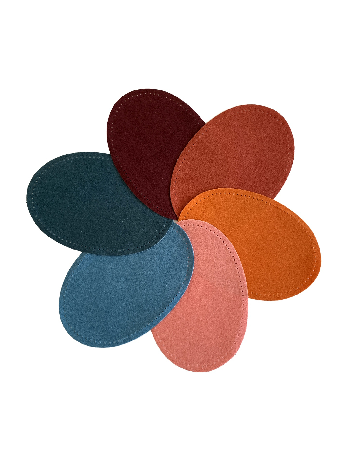 Pack renforts thermocollants, 6 couleurs intemporelles suédine