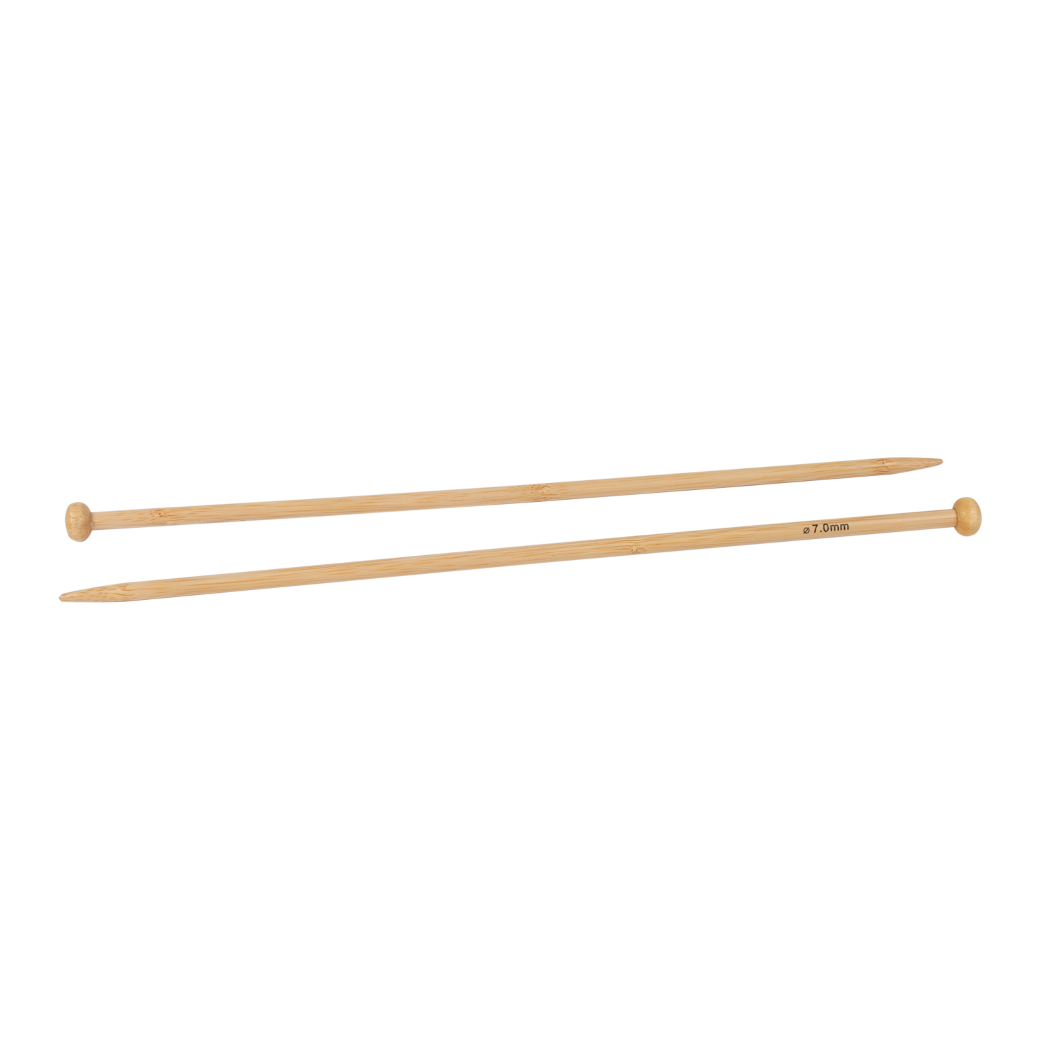 Aiguille à tricoter en bambou - 35 cm