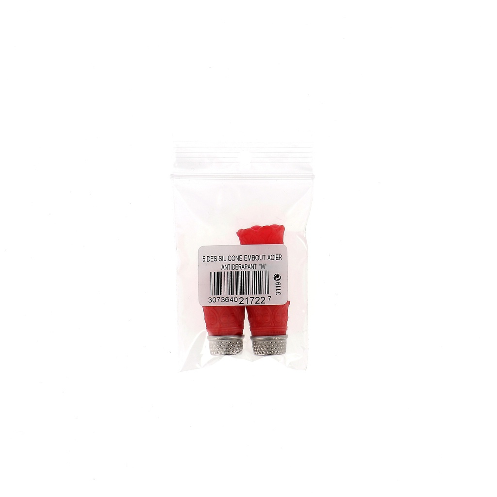 Flexible silicon thimble steel stop