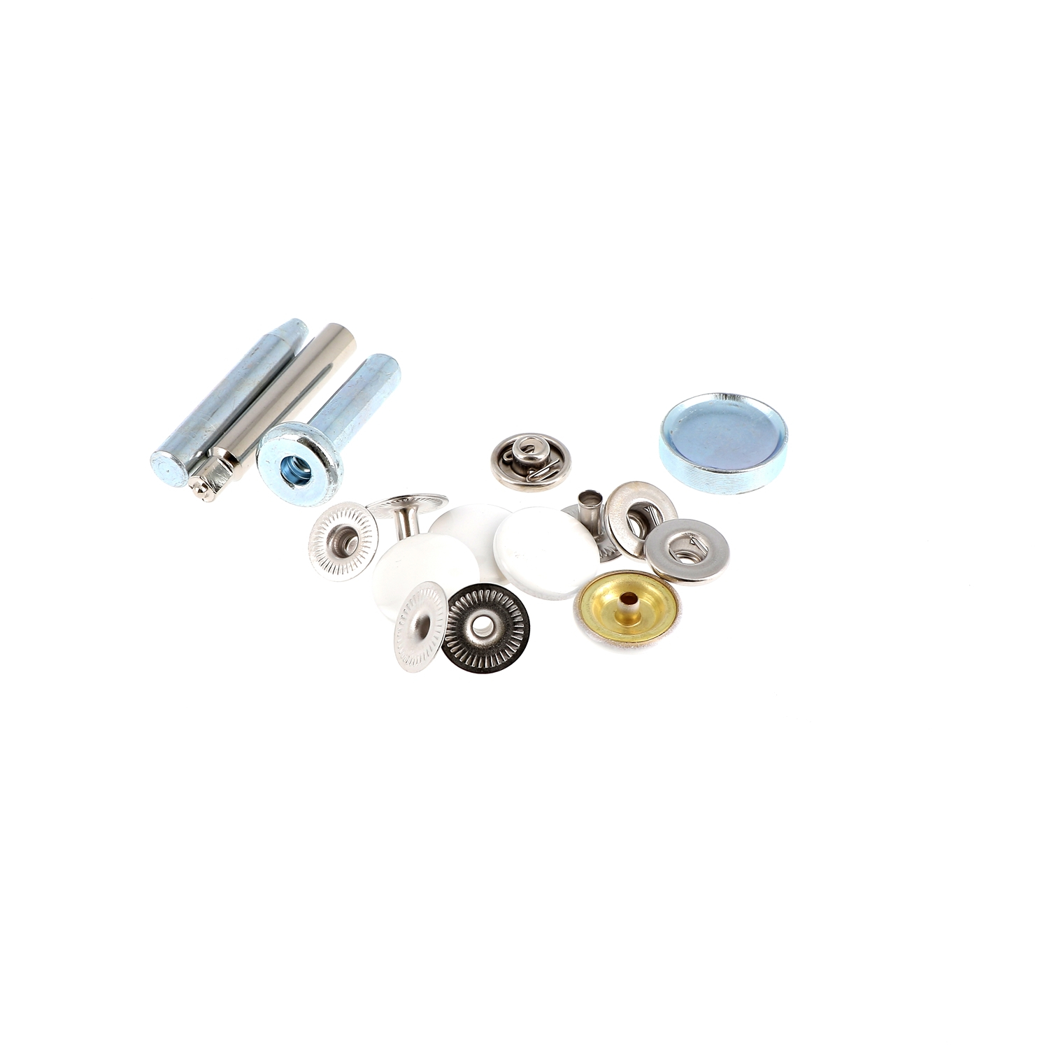 Boutons pression pour tissus moyens sans couture