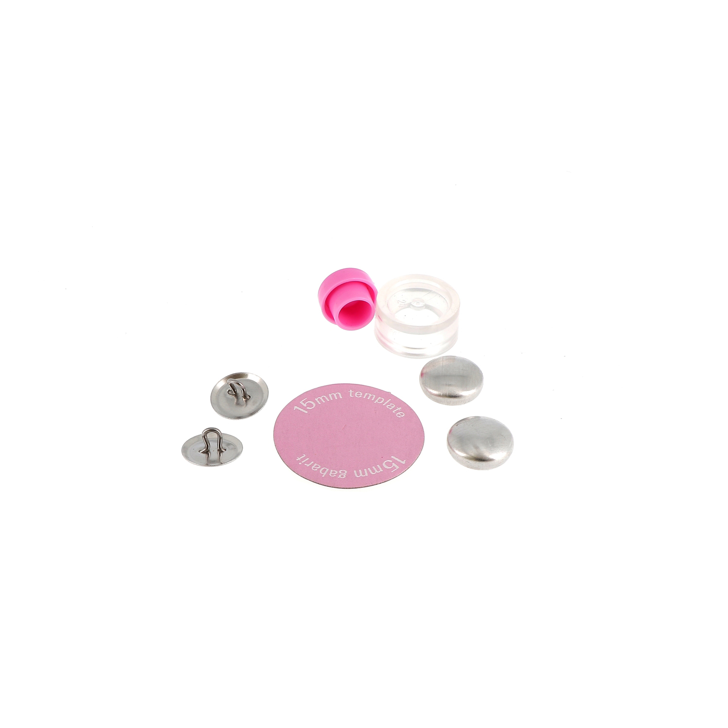 Boutons à recouvrir en métal à coudre