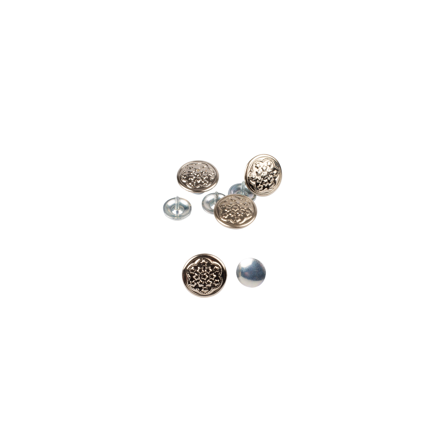 Boutons automatique pour jeans motif étoilé