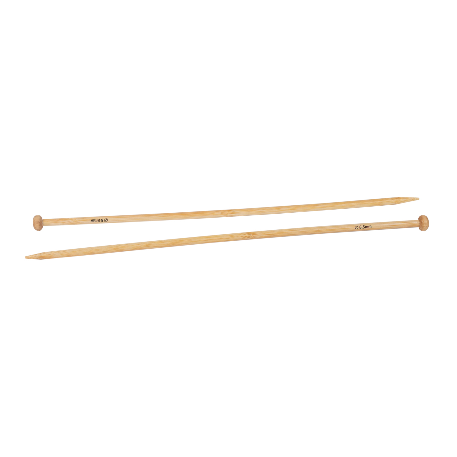 Aiguille à tricoter en bambou - 35 cm