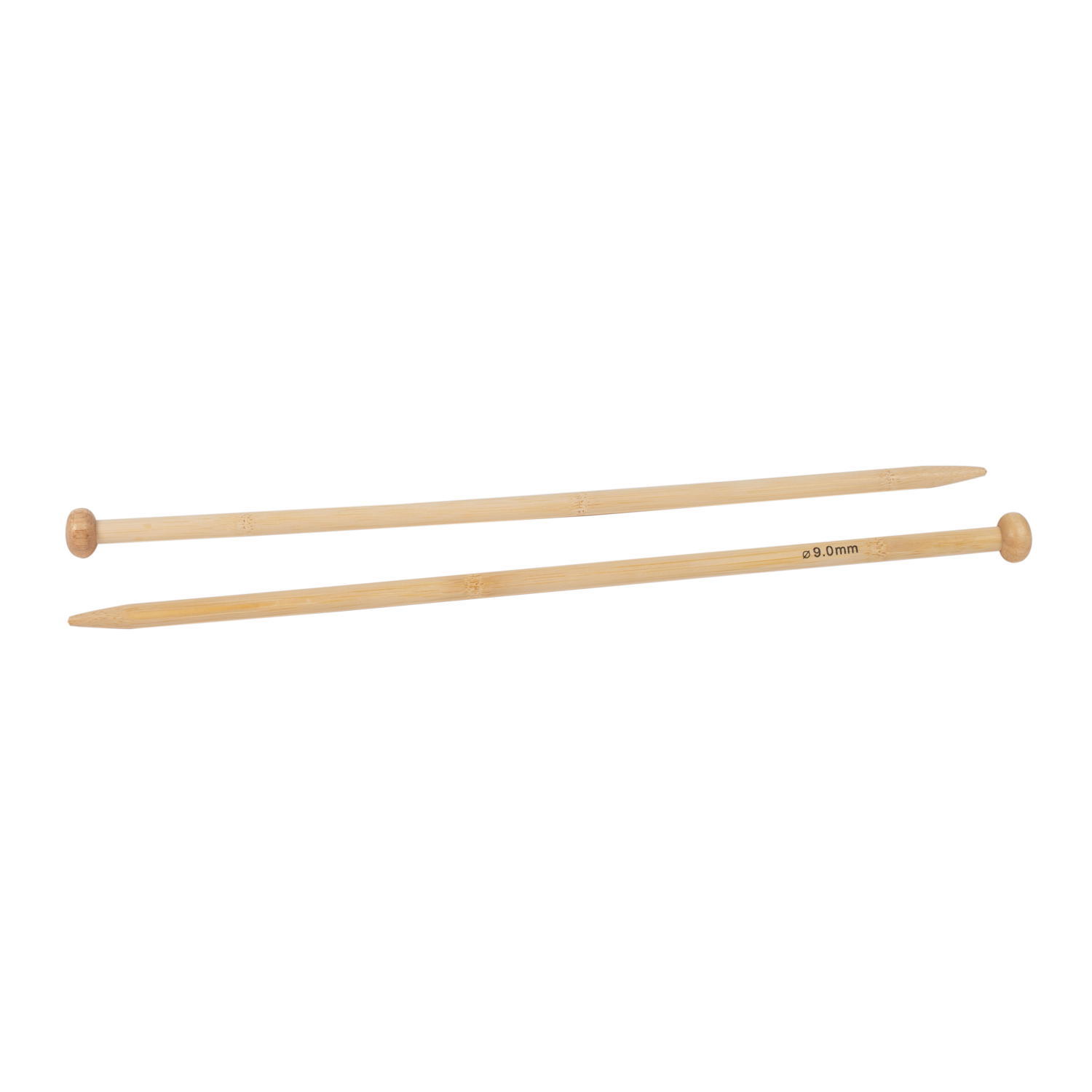 Aiguille à tricoter en bambou - 35 cm