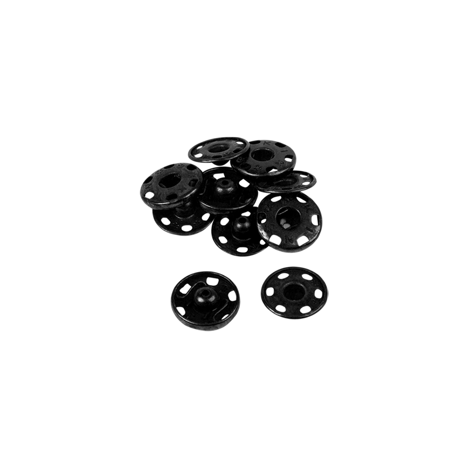 Boutons pression à coudre en laiton inoxydable