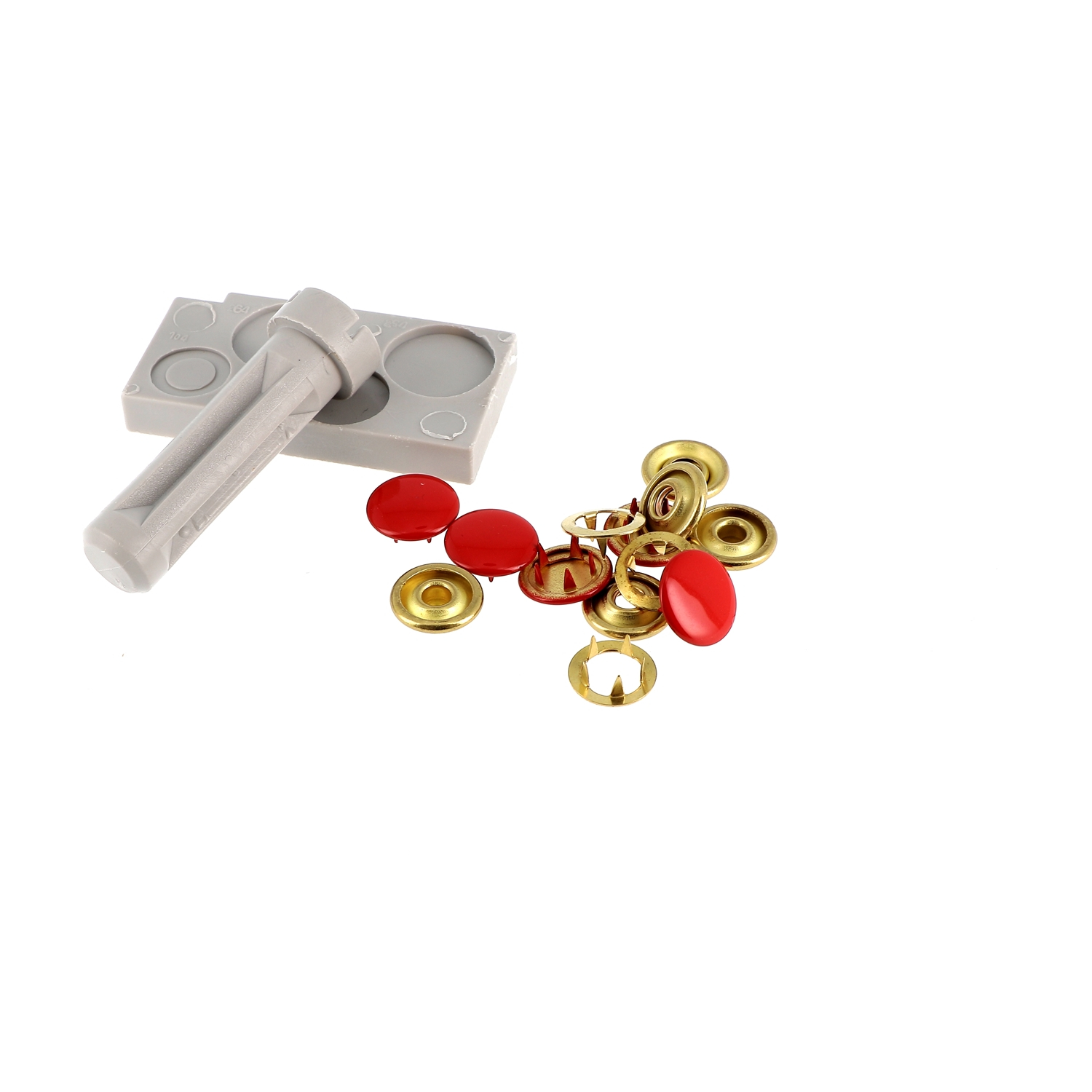 Boutons pression "couleur" pour tissus légers sans couture