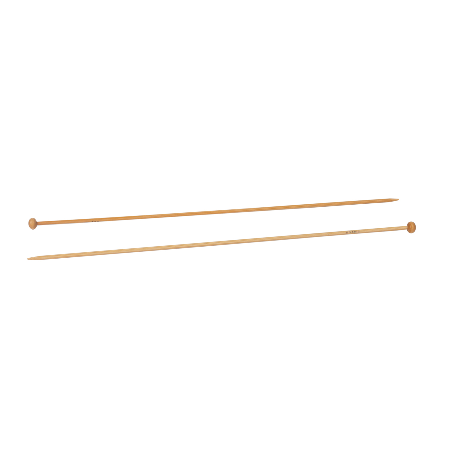 Aiguille à tricoter en bambou - 35 cm