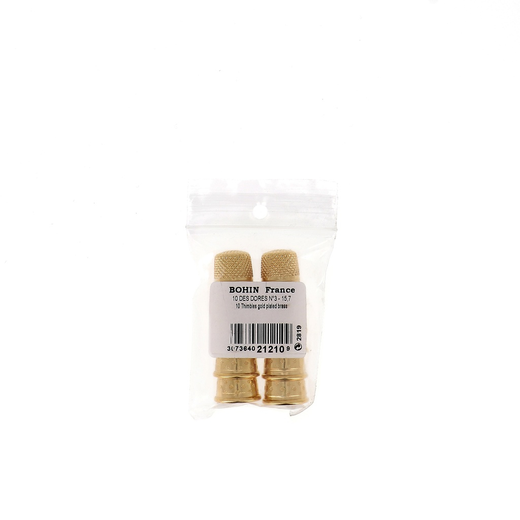 Gold plated thimbles