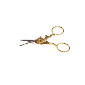 Decorative 'Silver hare' embroidery scissors, 9 cm