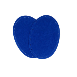 Suede iron on oval repair patches