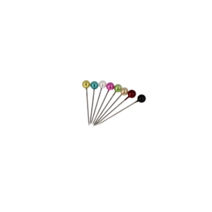 Box of 150 pearled head pins, assortment of colours - 30 mm - ø 0.60 mm