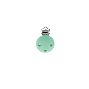 Attache tétine silicone ronde