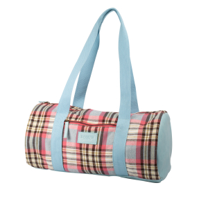 Sac tricot motif tartan
