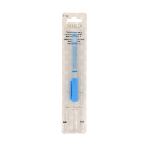 Blue felt tip, extra fine tip, water erasable