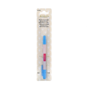 Double point blue transfer marker. Ideal for quilting. Water erasable