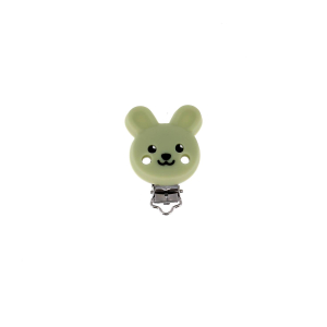 Attache tétine silicone lapin