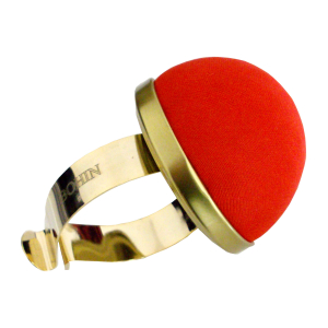 Bracelet pelote métallique velours