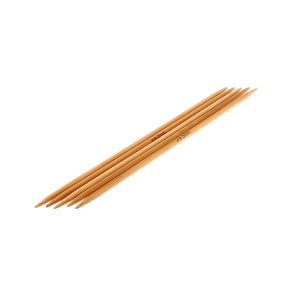 Aiguilles à tricoter doubles pointes en bambou - 20 cm