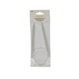 Aiguilles tricot circulaires en aluminium - BCI 80 cm