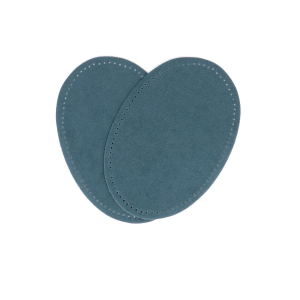 Suede iron on oval repair patches