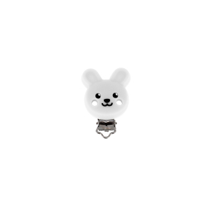 Attache tétine silicone lapin