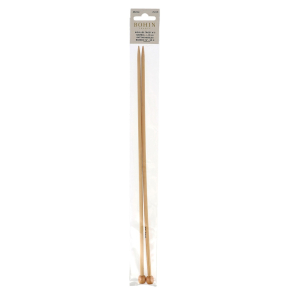 Aiguille à tricoter en bambou - 35 cm