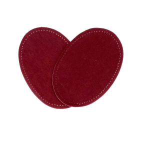 Suede iron on oval repair patches