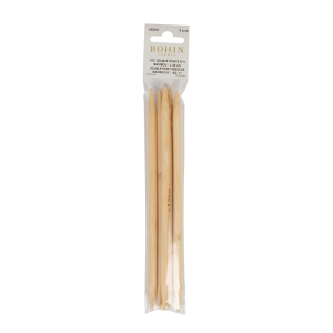 Aiguilles à tricoter doubles pointes en bambou - 20 cm