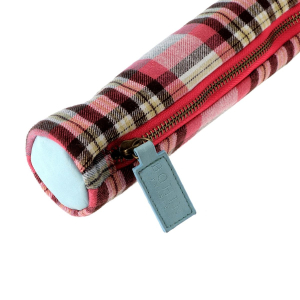 Etui pour aiguilles à tricoter motif tartan