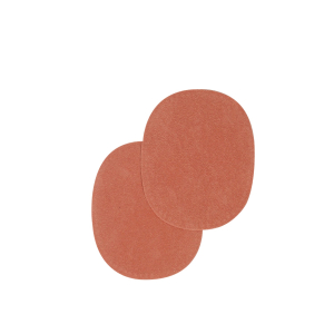 Sew-on colored oval repair patches