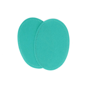 Suede iron on oval repair patches