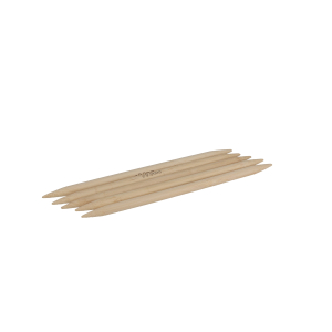 Aiguilles à tricoter doubles pointes en bambou - 20 cm