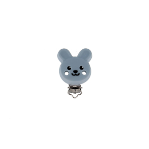Attache tétine silicone lapin
