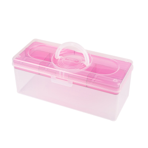 Sewing box including 2 thread racks