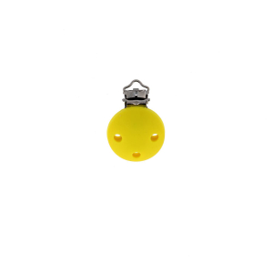 Attache tétine silicone ronde