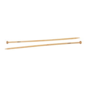 Aiguille à tricoter en bambou - 35 cm