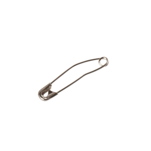 100 safety pins - curved - 28 mm - ø 0.75 mm