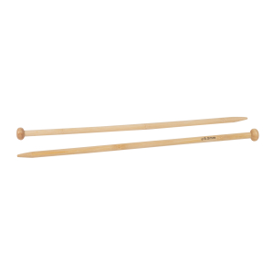 Aiguille à tricoter en bambou - 35 cm