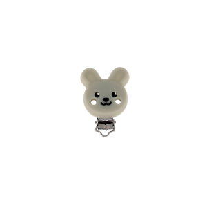 Attache tétine silicone lapin
