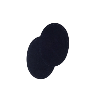 Suede iron on oval repair patches