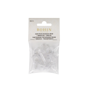 Agrafes plastique anneaux bois