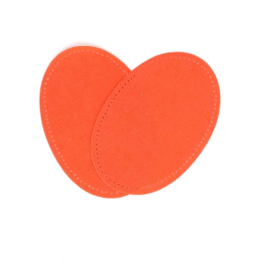 Suede iron on oval repair patches