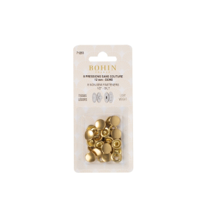 Recharge de boutons pression "métal" pour tissus légers sans couture