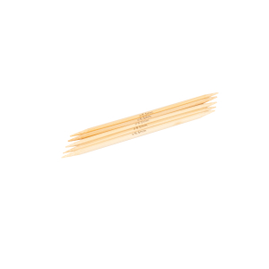 Aiguilles à tricoter doubles pointes en bambou - 20 cm
