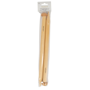 Aiguilles à tricoter grosses mailles en bambou - 35 cm